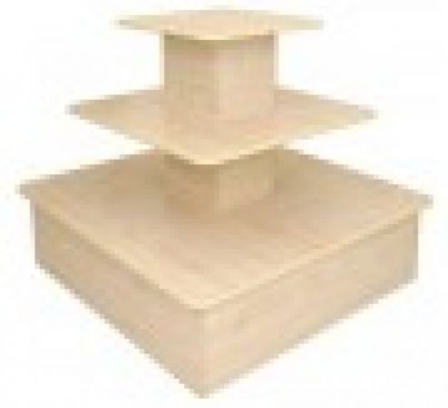 Click Here To Enlarge This Photo Of 3 TIER SQUARE TABLE