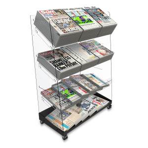 Bartuf Flexi-News Triple Tower Newspaper Display