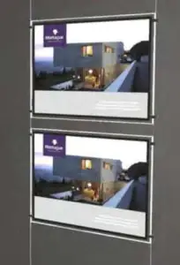 A4  Double Landscape Light Panel Bevelled Edge