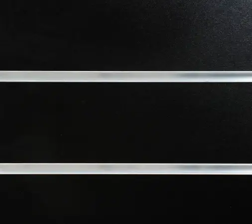 Click Here To Enlarge This Photo Of Black Slatwall Panels - 2400mm x 1200mm