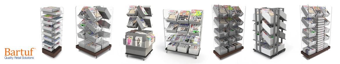 Bartuf Freestanding Newspaper Displays