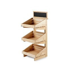 3 Tier Counter Top Wooden Display Stand