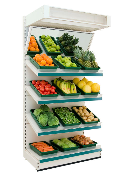 Modular Shelving - Fruit and Vegetable Wall Shelving