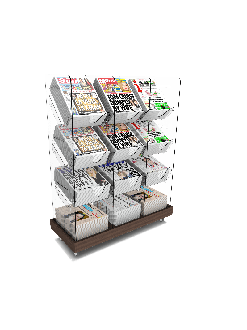 Bartuf Triple Tower Newspaper Display