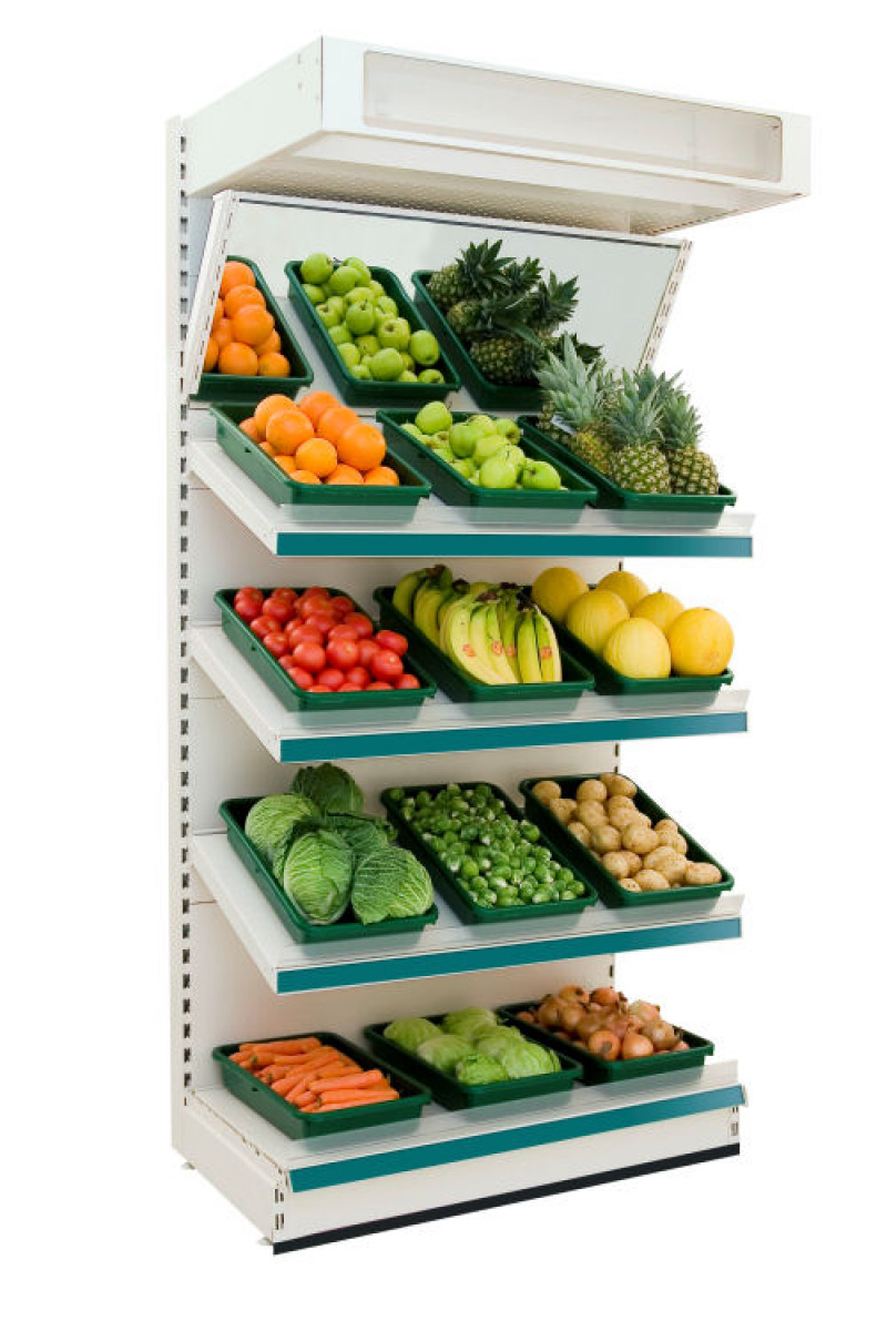 Modular Shelving - Fruit and Vegetable Wall Shelving