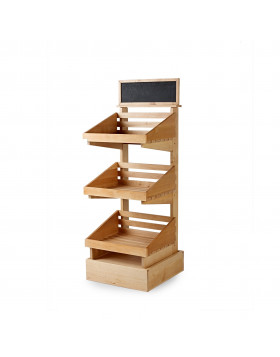 3 tier wooden display stand