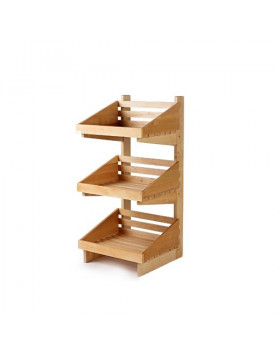 3 tier wooden display stand