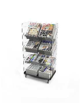 Bartuf Flexible Twin Tower Newspaper Display