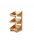 3 tier wooden display stand